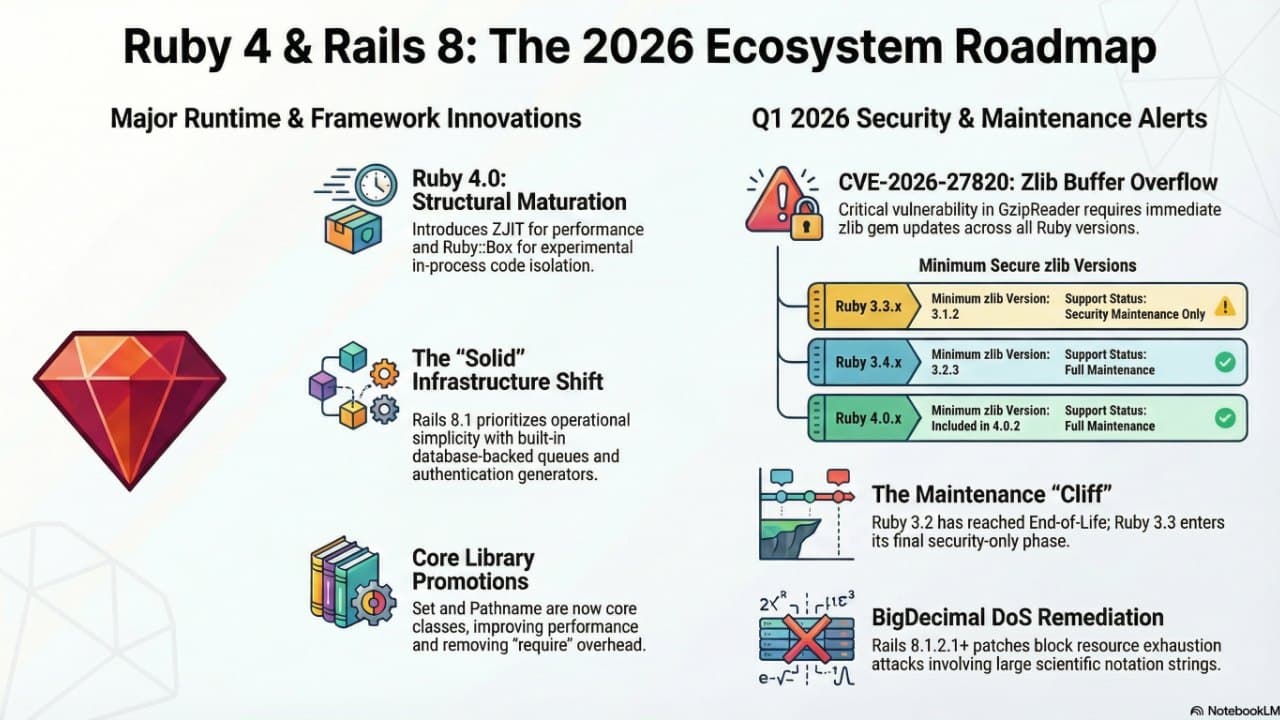 Ruby 4.0 and the 2026 Security Crisis: 6 Impactful Takeaways for the Modern Developer